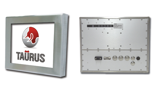19 Zoll Industriemonitor mit IP65 Gehäuse Edelstahl 19 Zoll Industriemonitor im Edelstahl Gehäuse IP 65