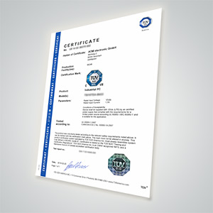 Zertifikat TÜV Süd