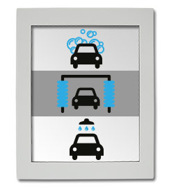 Monitor für Auto Waschanlage