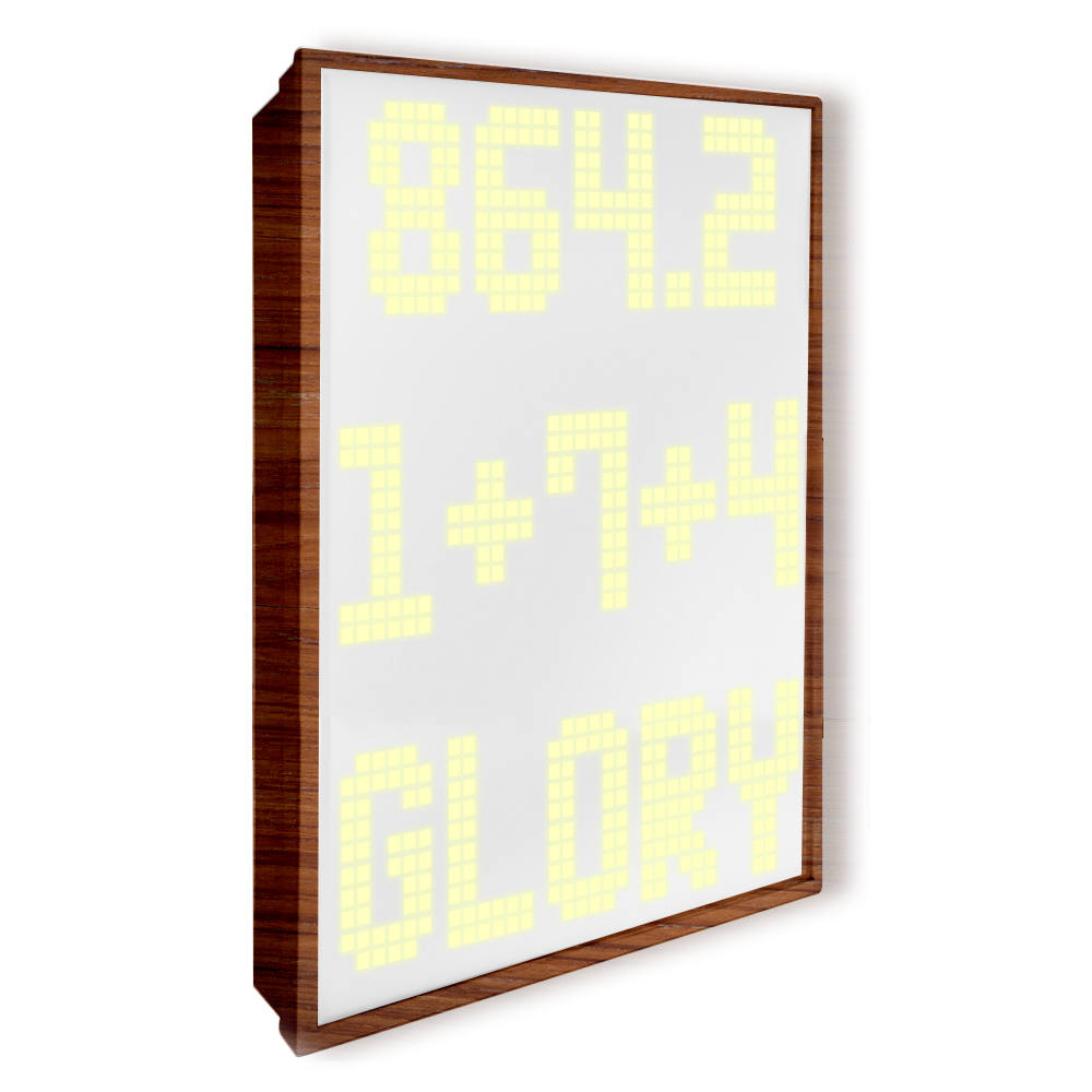 Display LED per canti religiosi effetto legno
