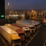 LKW-Parkplatz-Belegungsanzeige