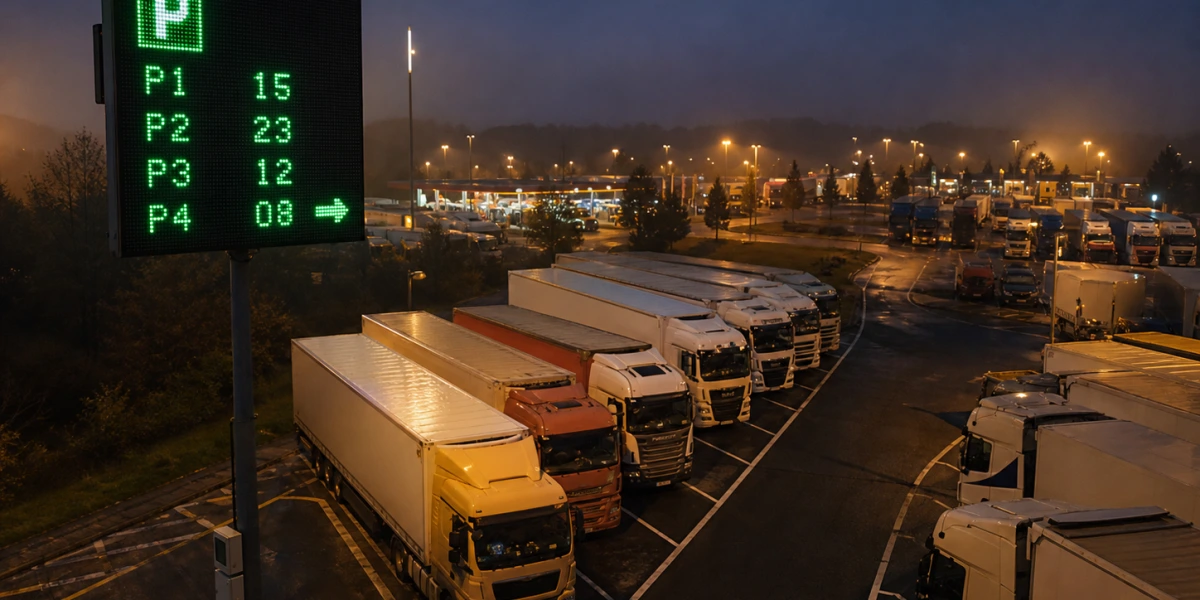 LKW-Parkplatz-Belegungsanzeige