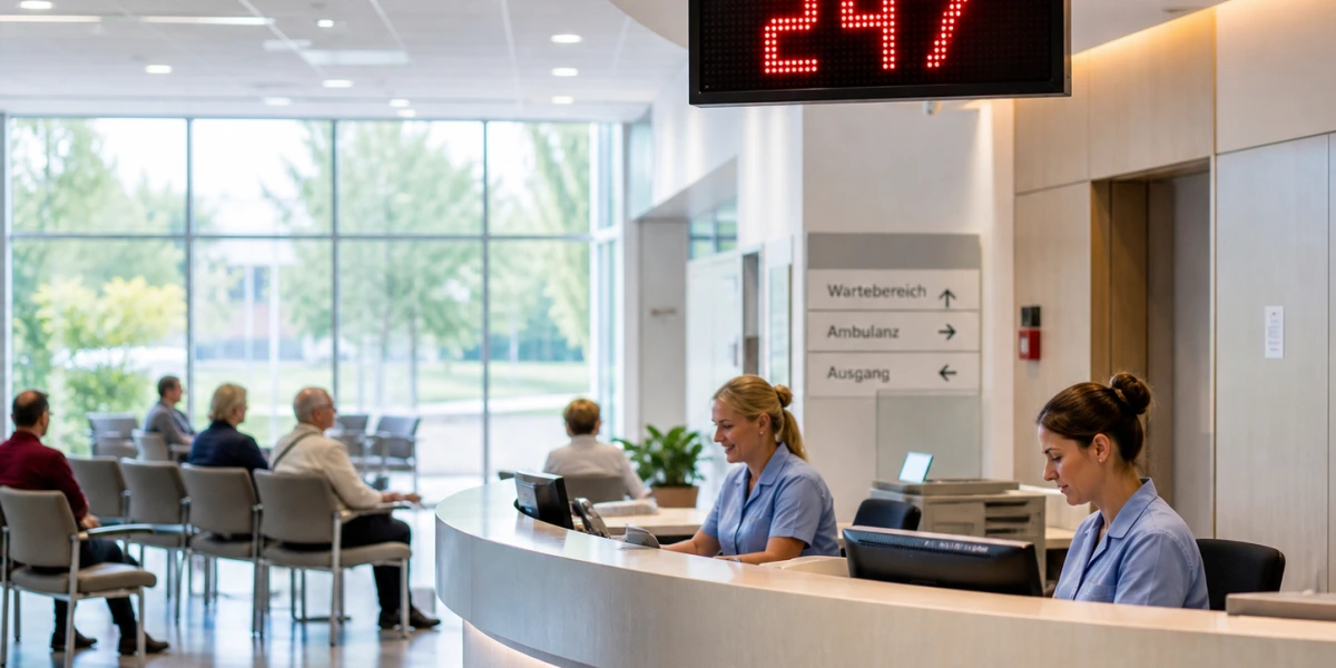 Wartemarkendisplay für Krankenhäuser